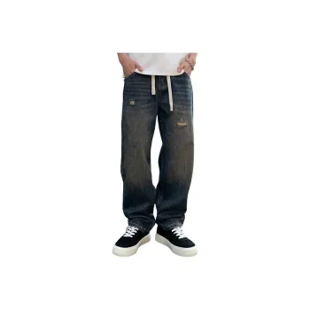 【dme】 Jeans Men's Yellow Mud Dye