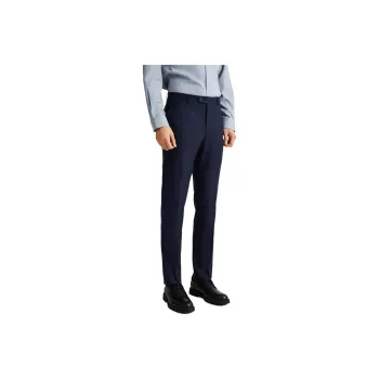 DIKENI Suit Trouser Men's Blue Plaid
