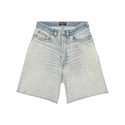 Balenciaga Denim Shorts Men's Blue