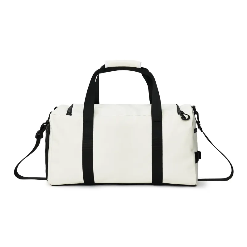 Reebok Artificial Leather Handbag, Crossbody Bag, Travel Bag, Gym Bag Medium Size Unisex White/black/grey green-2