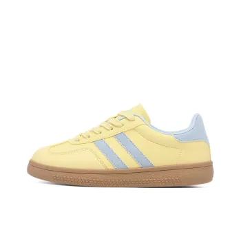 RENBEN Lightweight Anti Slip Low Top Skateboard Shoes Women's Bright Yellow