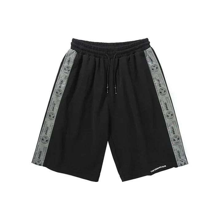 GENANX Casual Shorts Unisex Black-0