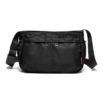 MOYYI Oxford Crossbody Bag Large Size Unisex Black
