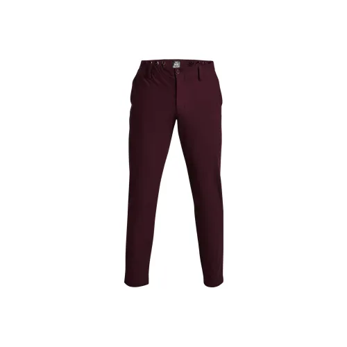 Under Armour Casual Pants Men Burgundy