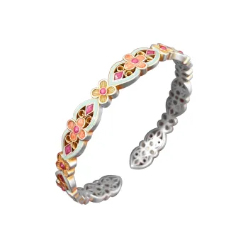 VXSAX 999 Fine Silver Bangles Women's Silver