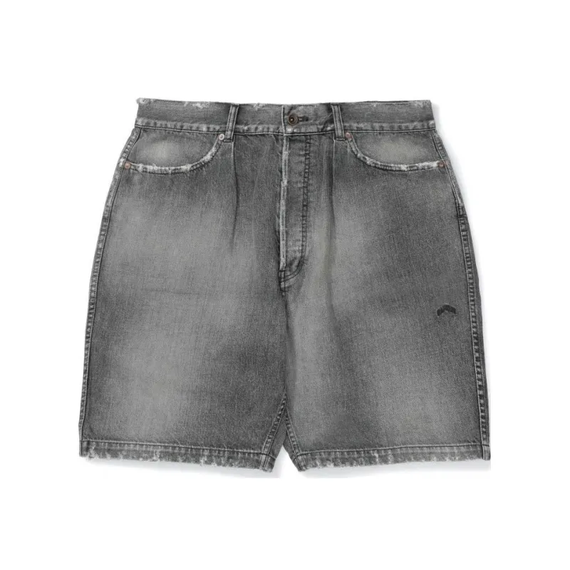 MADNESS Denim Shorts Men Gray-0