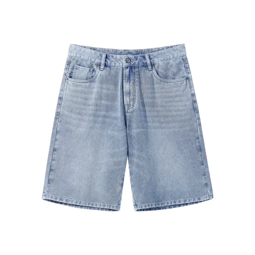 CAMEL Urban Function Series Denim Shorts Men Light Blue