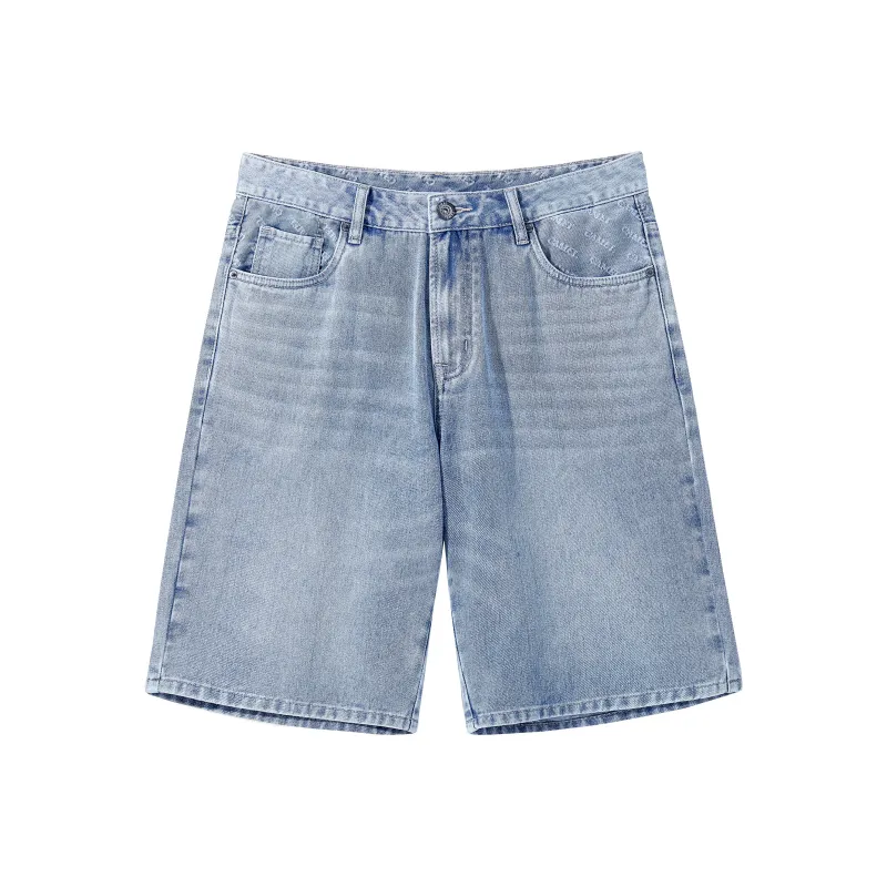 CAMEL Urban Function Series Denim Shorts Men Light Blue-0