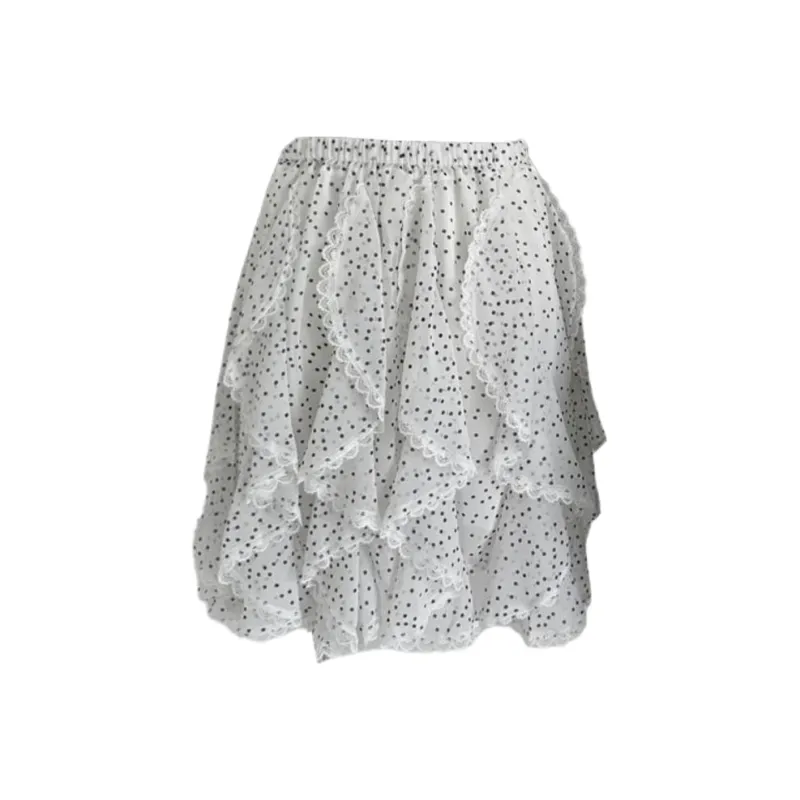 ABBY GODDESS Casual Short Skirts Women's White-1