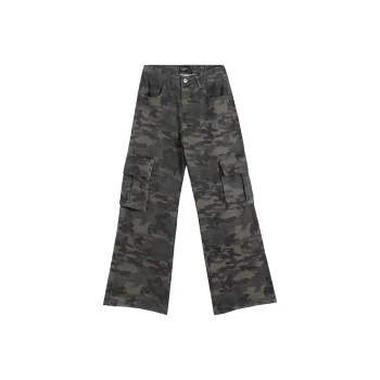 HEIYIXIANSHENG Cargo Pants Unisex Army Green