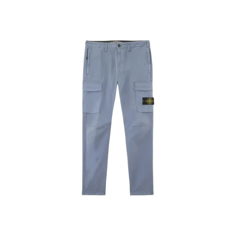 STONE ISLAND Cargo Pants Men's Light Blue-0