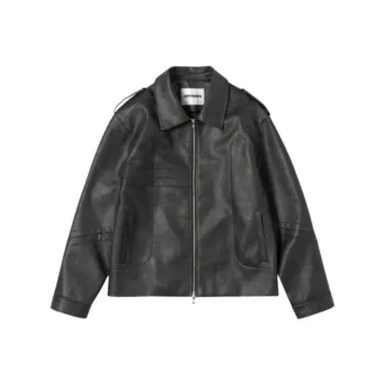 11ST CROPS Leather Jacket Men's Light Umber