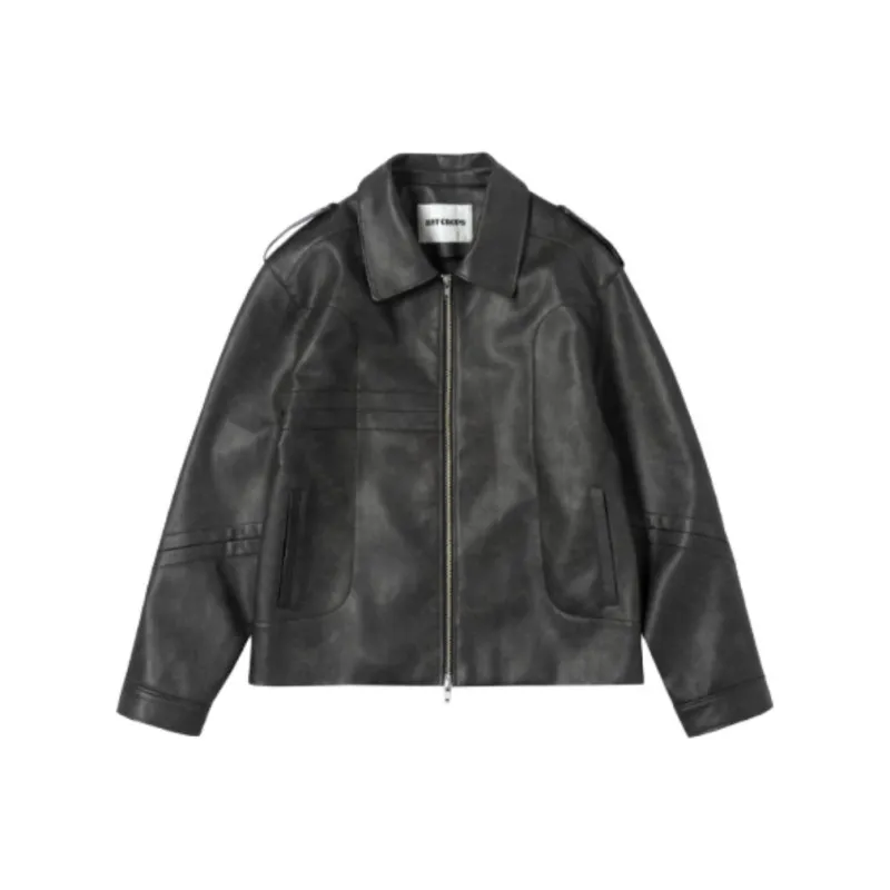 11ST CROPS Leather Jacket Men's Light Umber-0