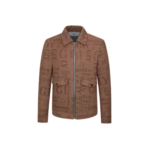 GY Goldlion Jackets Coats Men's Camel