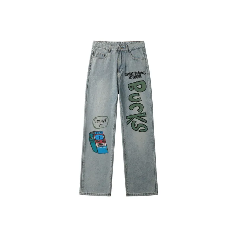 AFTER SCHOOL SPECIAL Jeans Unisex Light Blue-0