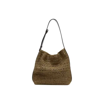 ZARA Cellulose Material Bucket Bag, Shoulder Bag Tubas Women's Green