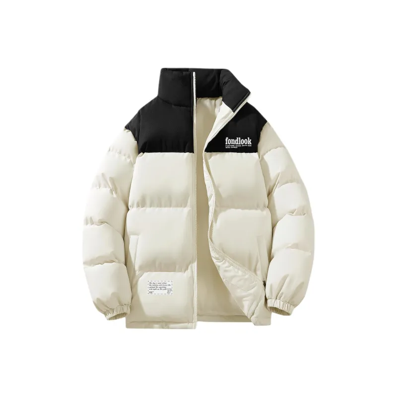 FONDLOOK Puffer Jacket Unisex Black-4