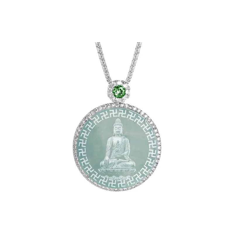 Noritake Glutinous Jade Jadeite Necklaces Unisex-8