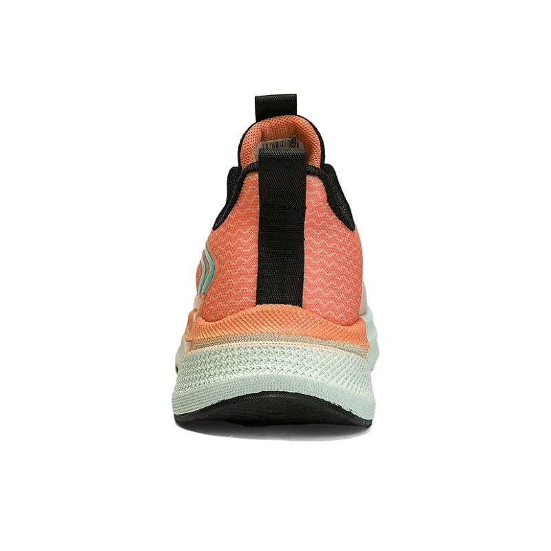 Kuding Running Shoes Men Low Top Light Green Watermelon Red/Daytime Blue/Pine Green-4