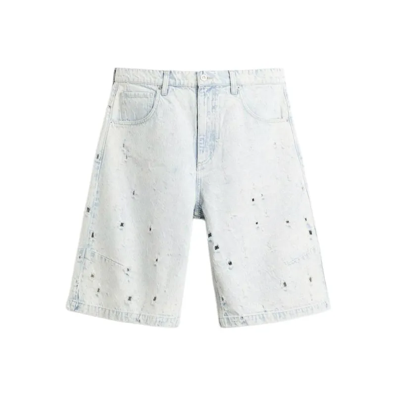 ZARA Denim Shorts Men's Light Blue-0