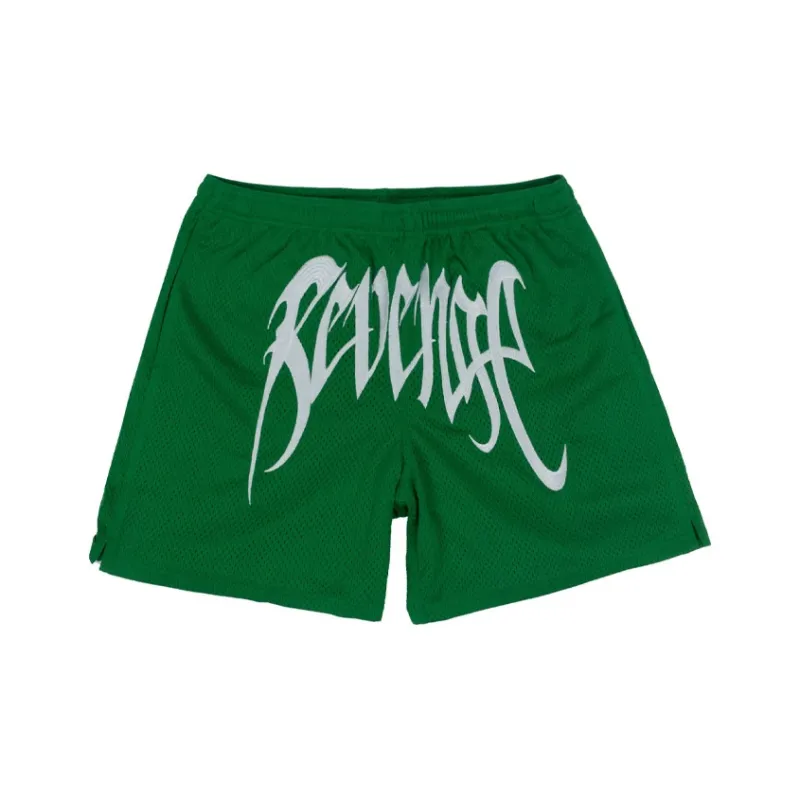 Revenge Loose Fit Shorts Men's Green-0