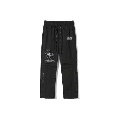LIGHTNING MONSTER Casual Pants Unisex Black