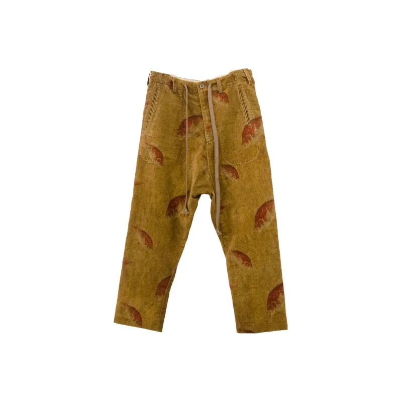 UMA WANG Drawstring Cropped Trousers-0