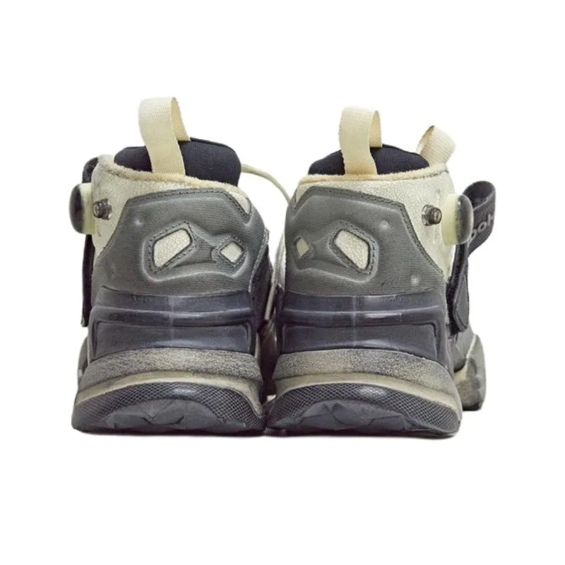 Vetements x Reebok Anti Slip Wear Resistant Low Top Casual Shoes Unisex Gray White-2