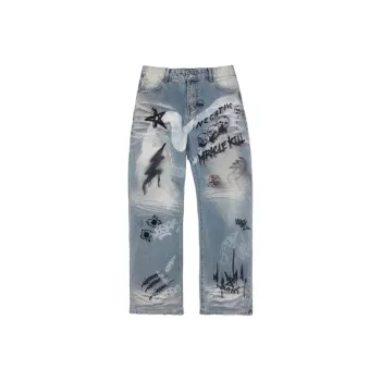 MIRACLE KILL Jeans Unisex Blue