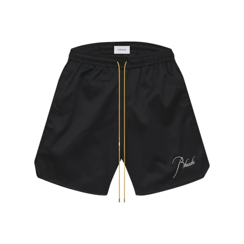 RHUDE Casual Shorts Men Black-0