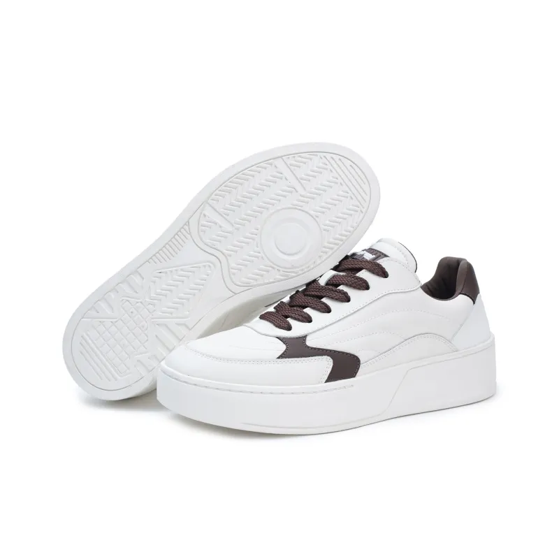 ACEMICKY Low Top Skateboard Shoes Men's White-3