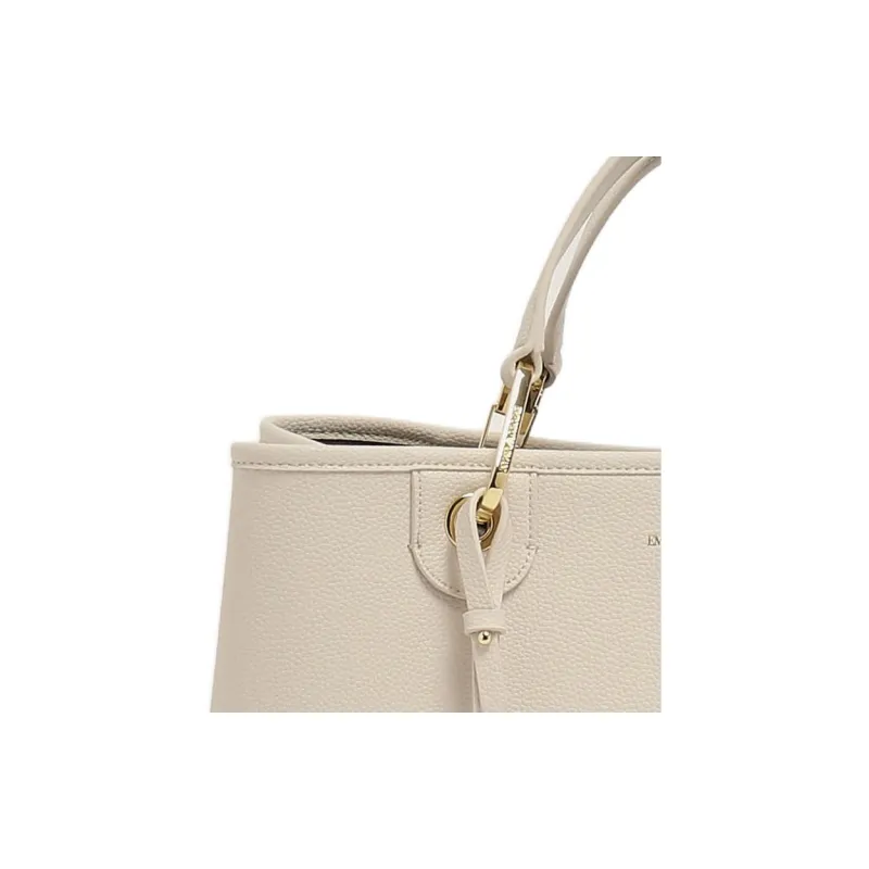 EMPORIO ARMANI PVC Shoulder Bag, Crossbody Bag, Handbag Women's Beige-4