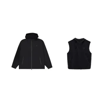 New Balance NB Grey Trench Coat Men's Two Piece Set Black