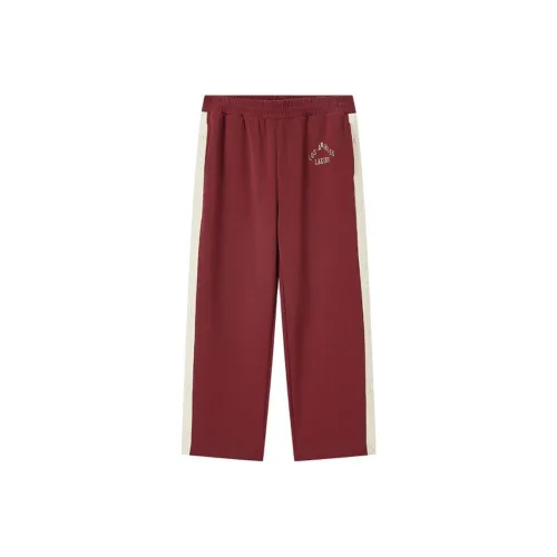 Mitchell & Ness x NBA Los Angeles Lakers SS25 Lifestyle Casual Pants Unisex Dark Red