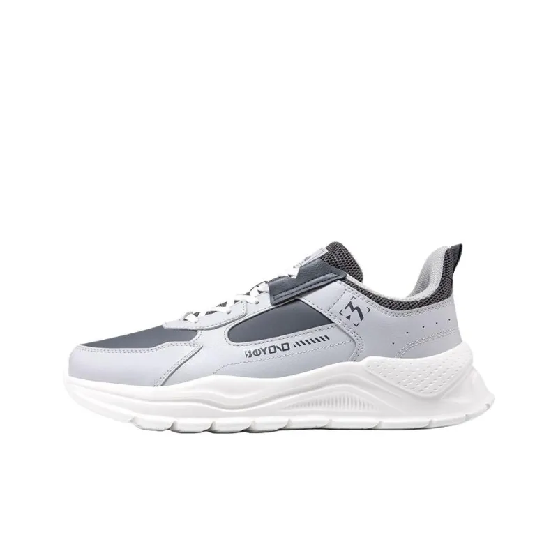 361° Anti-Slip And Wear-Resistant Lightweight Low-Top Casual Running Shoes Men's Gray-0