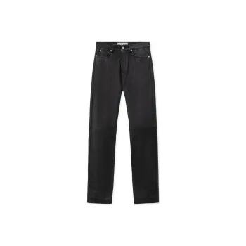 LOEWE FW24 Leather Pants Men's Black