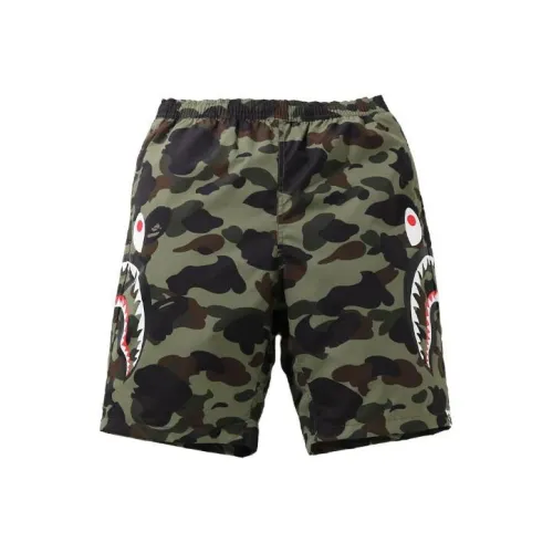 A BATHING APE 1st Camo Shark Beach Pants