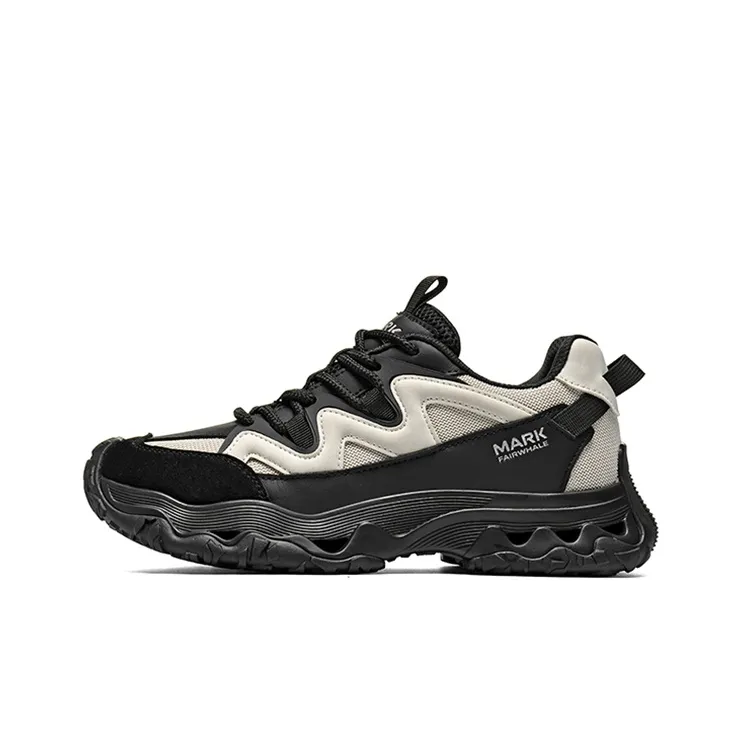 FAIRWHALE Cushioning Coverage Abrasion Resistant Slip Resistant Low Top Chunky Sneakers Men's-5