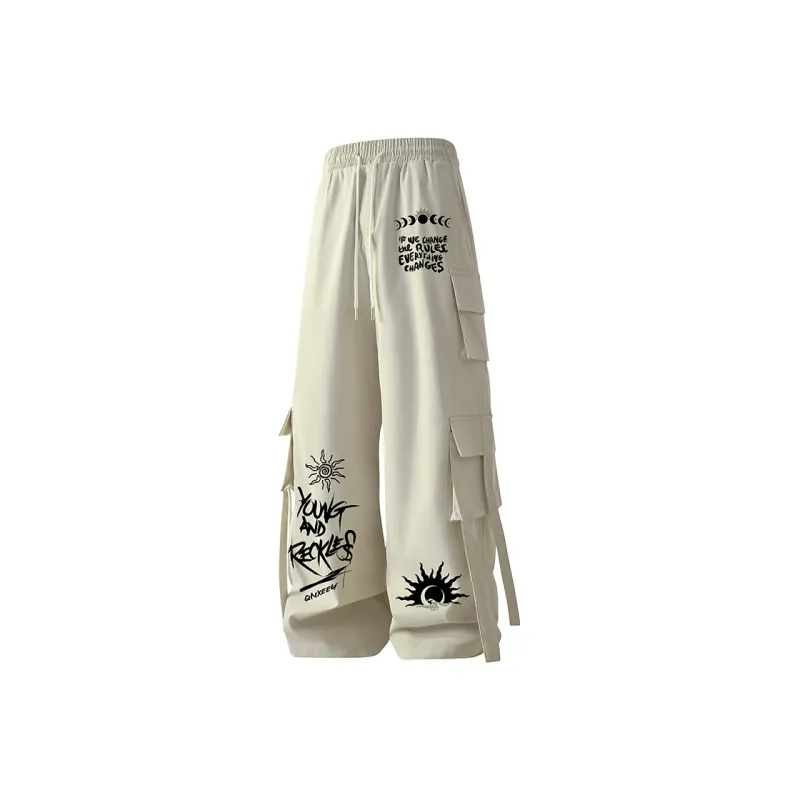 Qnxeey Casual Pants Unisex-21