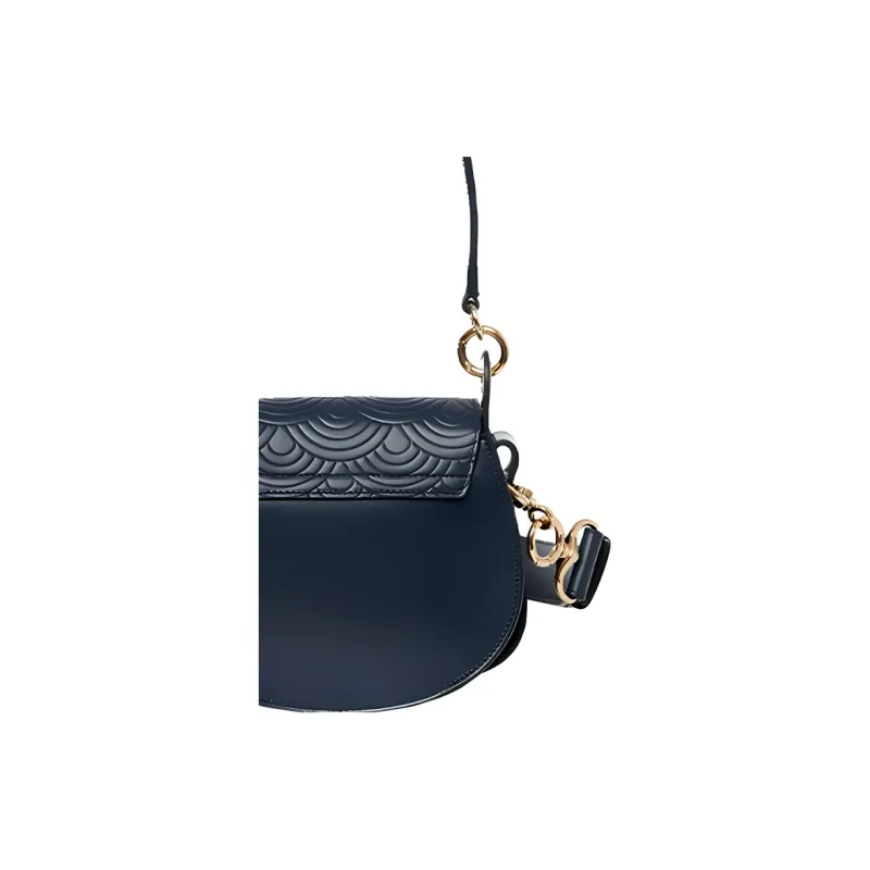 Chloe Tess Bright Calfskin Wallet, Handbag, Shoulder Bag, Crossbody Bag Women's Marine Blue-3