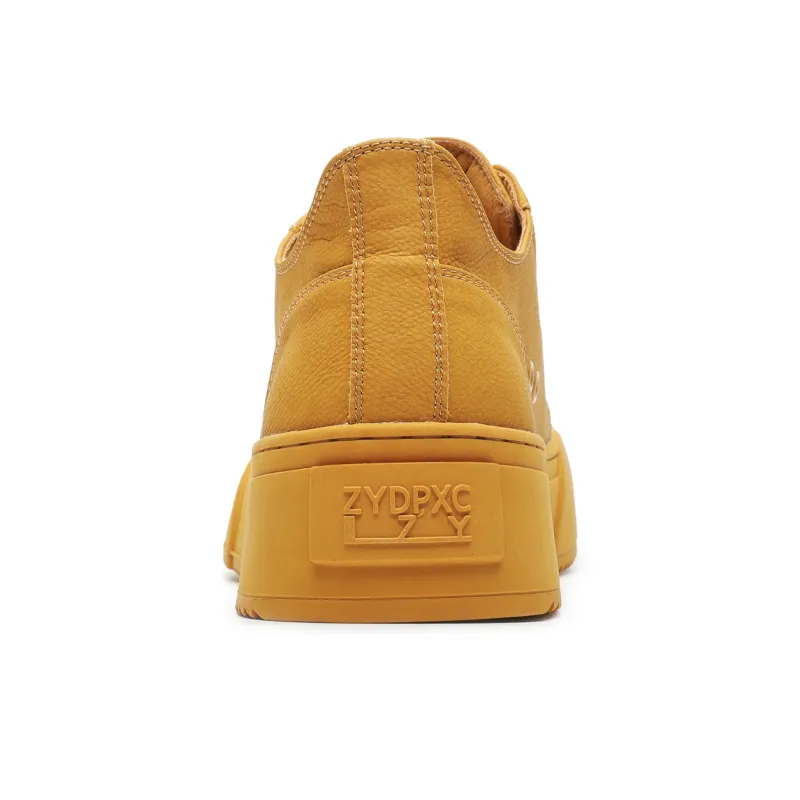 ACEMICKY Low Top Skateboard Shoes Men's Yellow-2