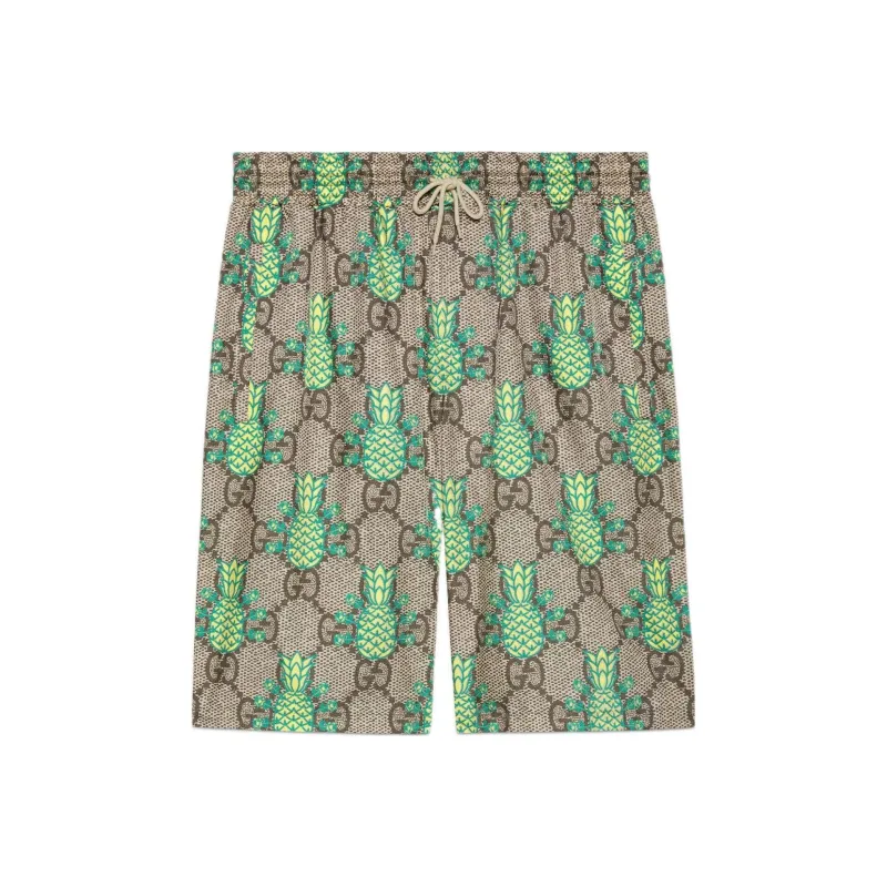 GUCCI Pineapple SS22 Casual Shorts Men's Ebony-0