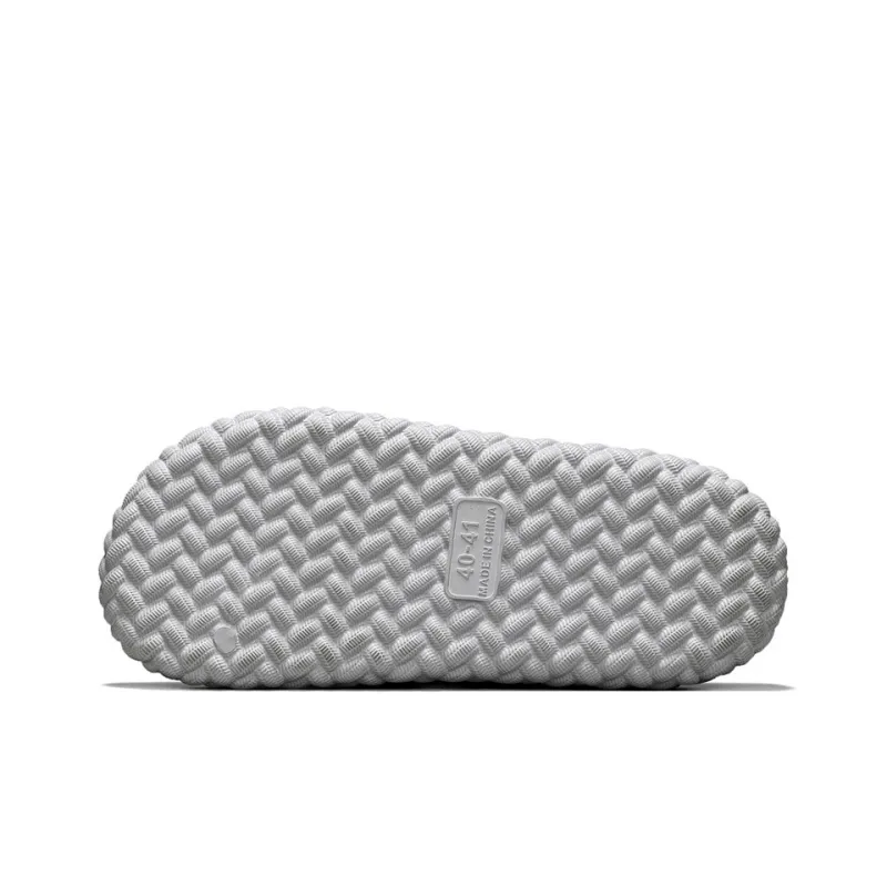 DEERWAY Abrasion Resistant Slip Resistant Quick Dry Flip Flops Men's Gray-5