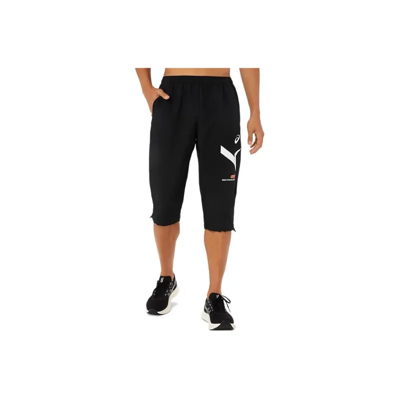 Asics Dry Cloth Three Quarter Pants Casual Pants Unisex Black-0