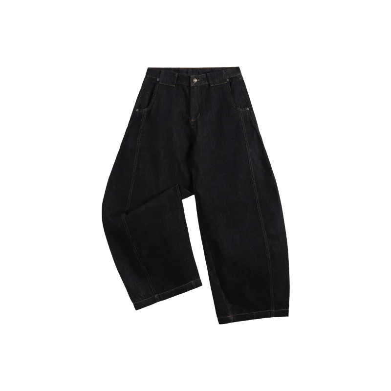 HEIYIXIANSHENG Jeans Unisex Black-0