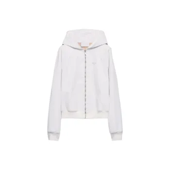 PRADA Leather Zip up Hoodie