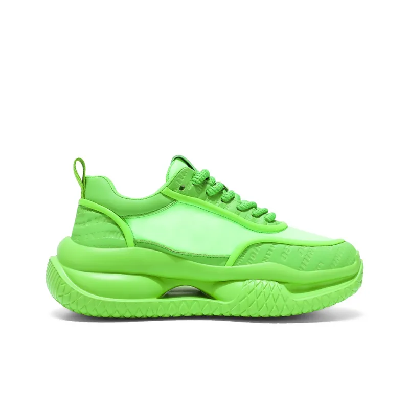 Kuding Breathable And Lightweight Low Top Chunky Sneakers Men's-8