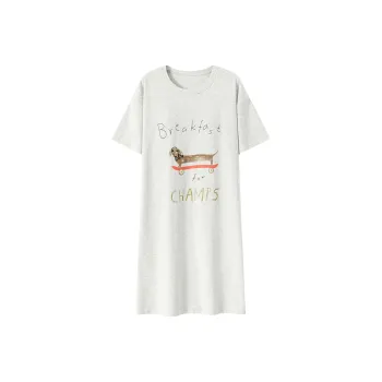 FENTENGCARE Nightgown Women's White