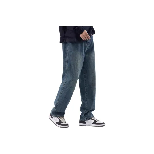 DUATOGE Jeans Men's Vintage Blue