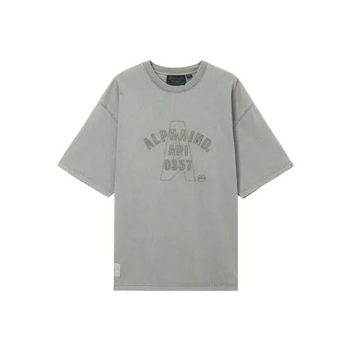 Alpha Industries SS25 T Shirt Unisex Gray